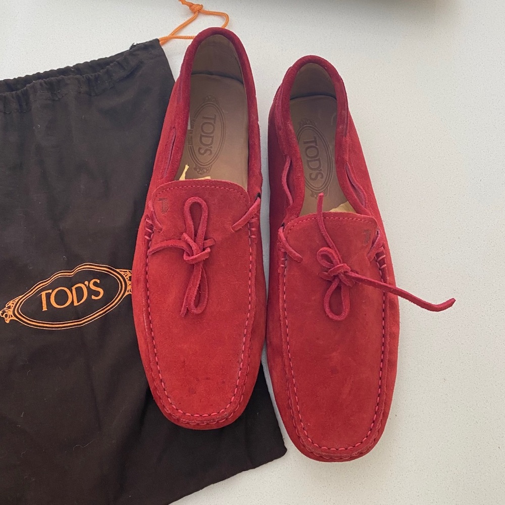 Men’s Tods Red Drivers 9.5